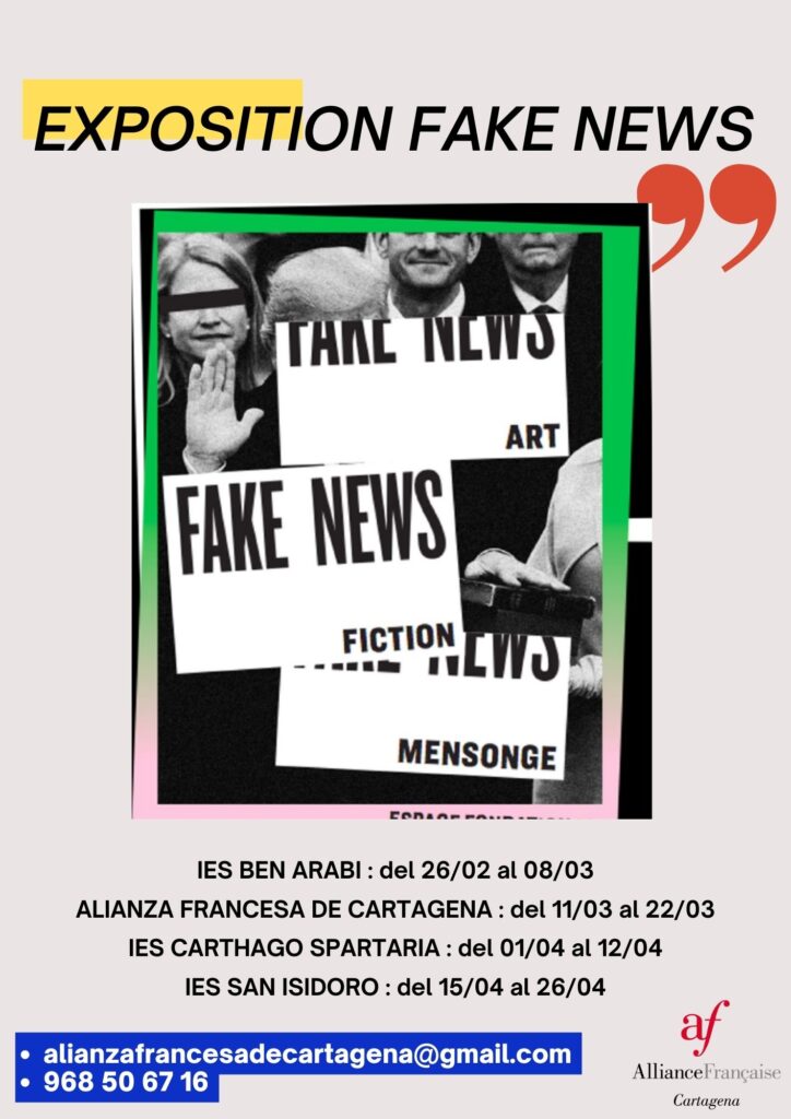 Fake News exposición Alianza Francesa Cartagena desinformación